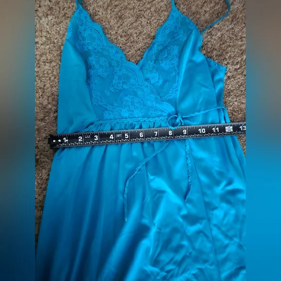 Vintage Gilead dress lingerie and robe, blue. Size xs-s - Picture 8 of 14